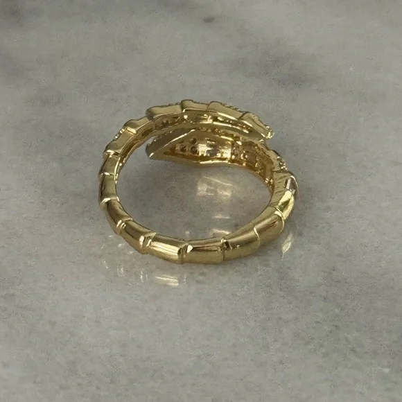 Gold Crystal Snake Wrap Ring 

Brand New - Picture 3 of 5